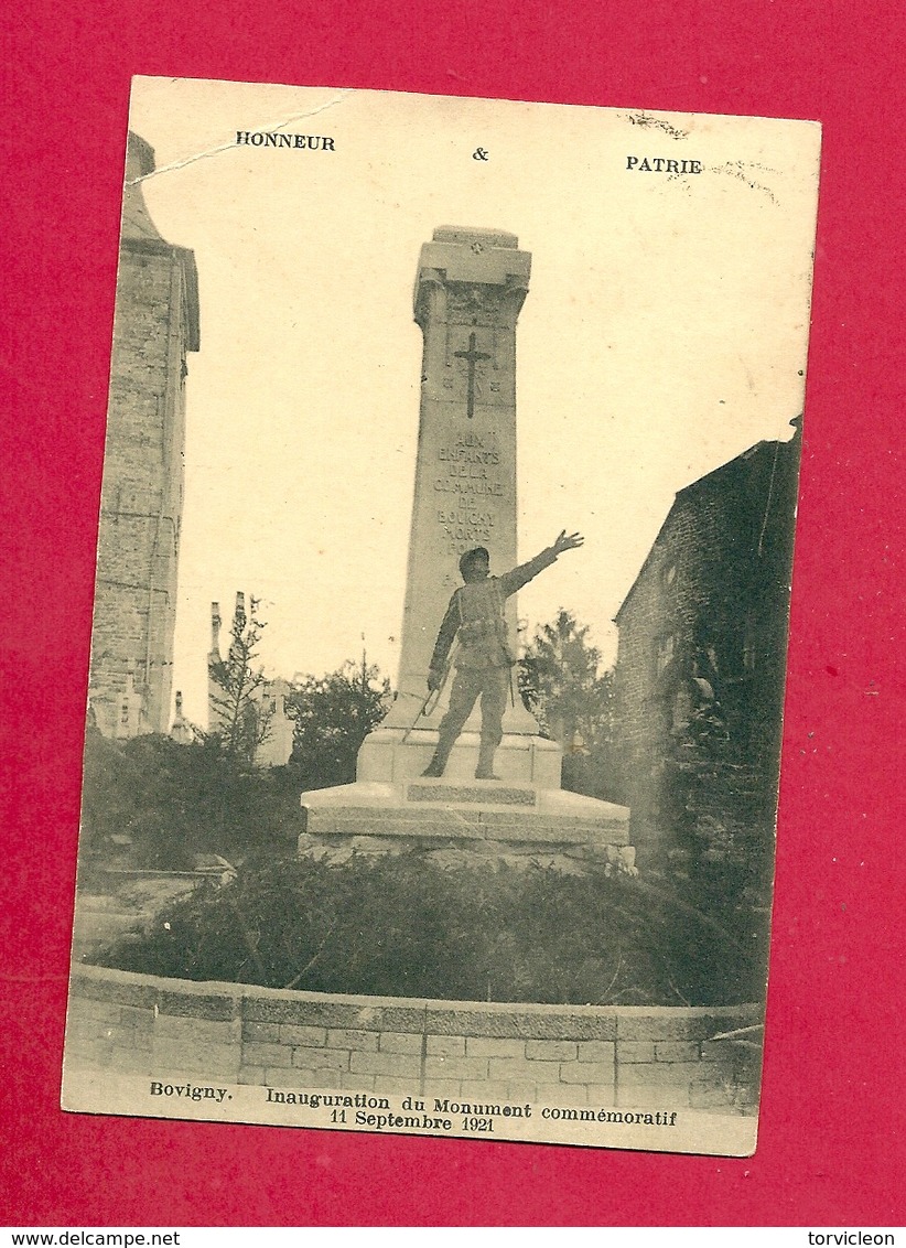 C.P.Bouvigny =  Inauguration Du  Monument 1914-1918 - La Louvière