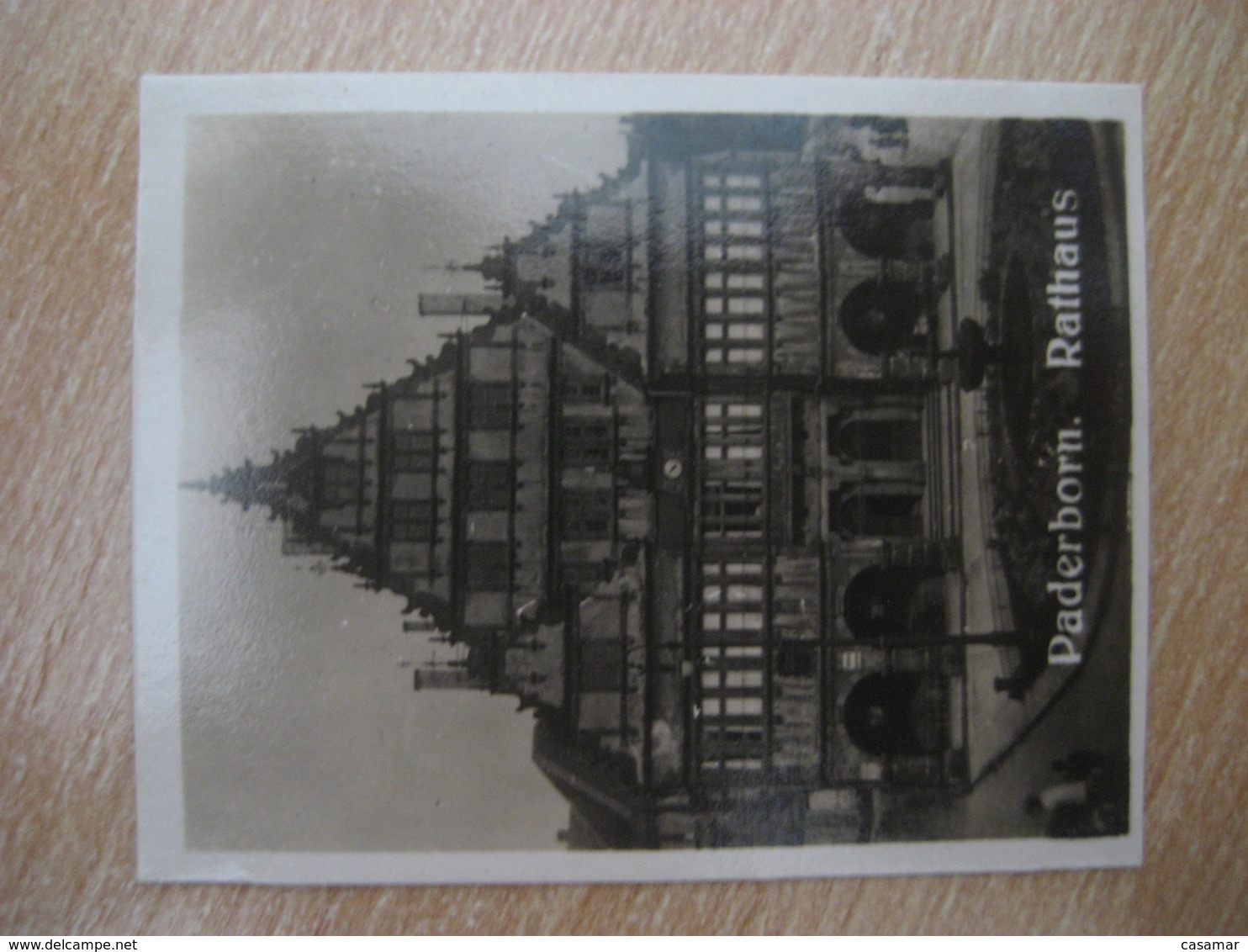 PADERBORN Rathaus Treppenhaus Bilder Card Photo Photography (4x5,2cm) Westfalen Westfalia GERMANY 30s Tobacco - Non Classificati