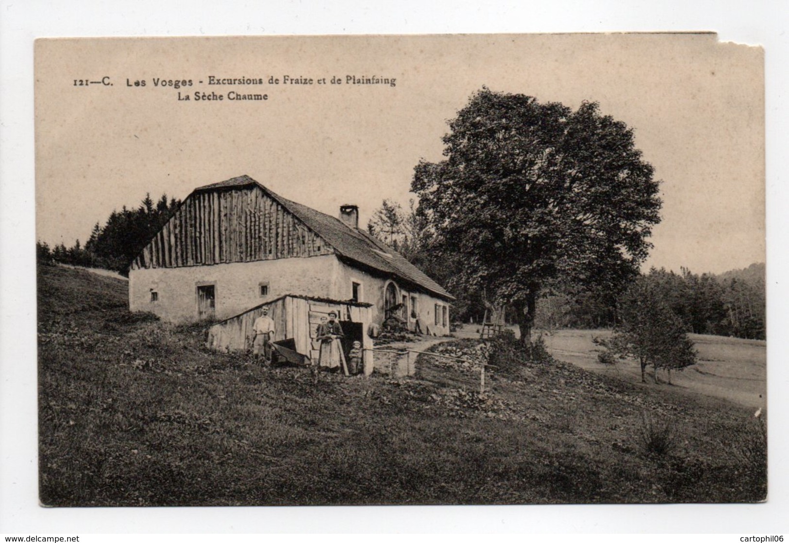 - CPA LES VOSGES (88) - Excursions De Fraize Et De Plainfaing - La Sèche Chaume 1915 (avec Personnages) - - Altri & Non Classificati