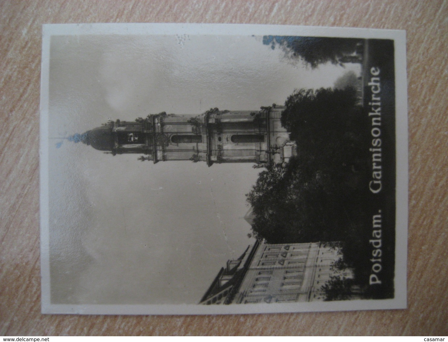 POTSDAM Garnisonkirche Church Bilder Card Photo Photography (4x5,2cm) Brandenburg GERMANY 30s Tobacco - Non Classificati