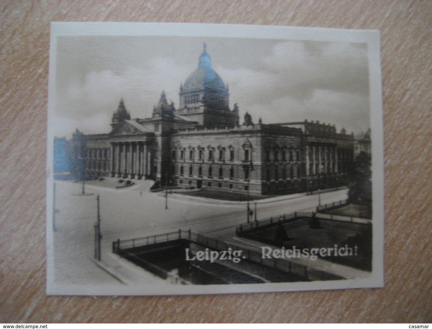 LEIPZIG Reichsgericht Bilder Card Photo Photography (4x5,2cm) Sachsen Saxony GERMANY 30s Tobacco - Non Classificati