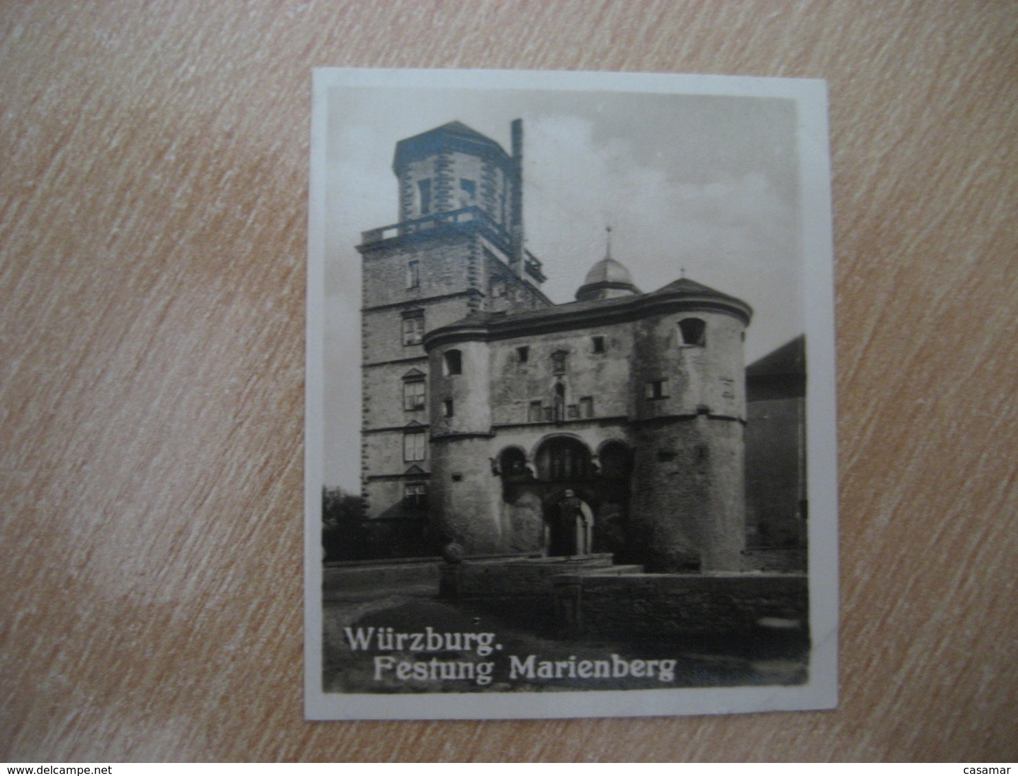 WURZBURG Festung Marienberg Castle Bilder Card Photo Photography (4 X 5,2 Cm) Bayern Bavaria GERMANY 30s Tobacco - Non Classificati