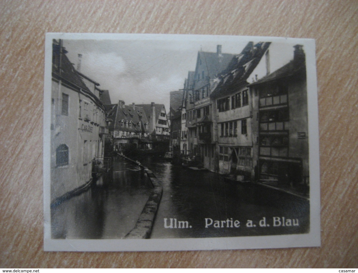 ULM Partie A. D. Blau River Bilder Card Photo Photography (4 X 5,2 Cm) Bayern Bavaria GERMANY 30s Tobacco - Non Classificati