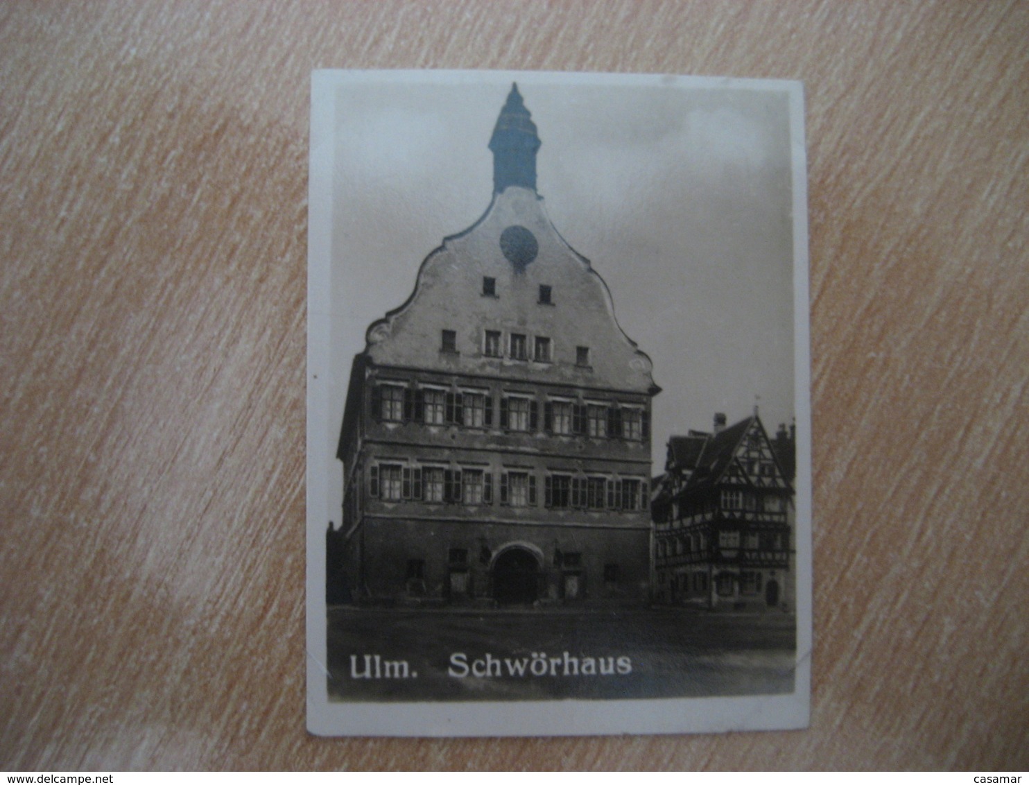 ULM Schworhaus Bilder Card Photo Photography (4 X 5,2 Cm) Bayern Bavaria GERMANY 30s Tobacco - Ohne Zuordnung