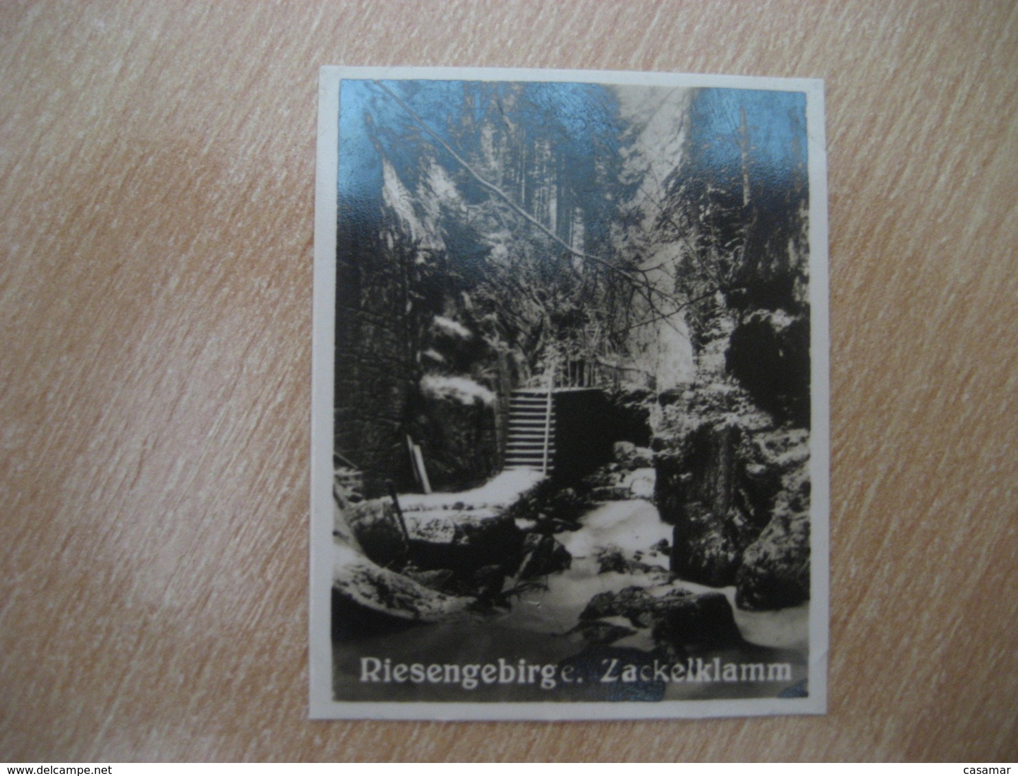 ZACKELKLAMM Bilder Card Photo Photography (4 X 5,2 Cm) Riesengebirge Sudetes Sudeten Poland Czech GERMANY 30s Tobacco - Non Classificati