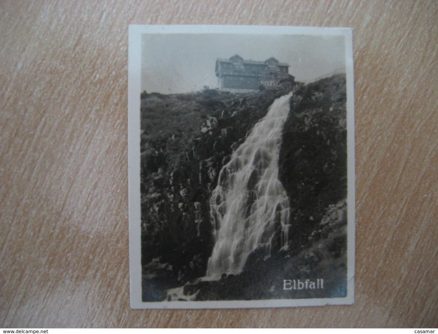 ELBFALL Falls Bilder Card Photo Photography (4 X 5,2 Cm) Riesengebirge Sudetes Sudeten Poland Czech GERMANY 30s Tobacco - Ohne Zuordnung