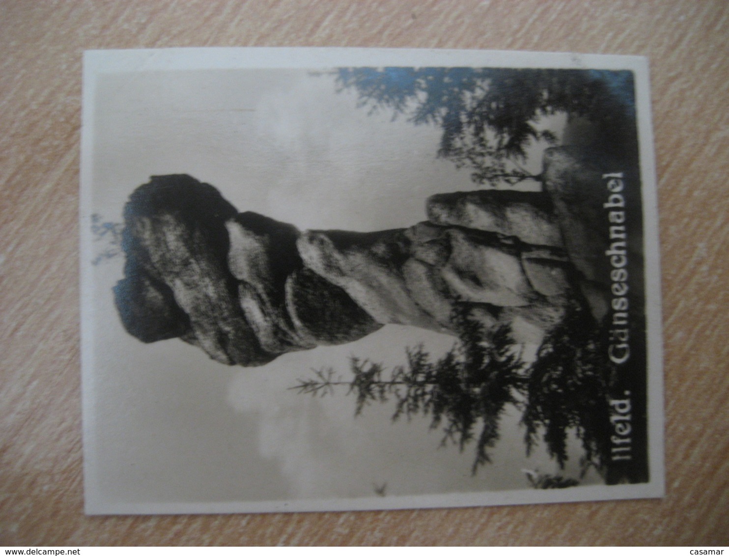 ILFELD Ganseschnabei Bilder Card Photo Photography (4x5,2 Cm) Harz Mountains GERMANY 30s Tobacco - Non Classificati
