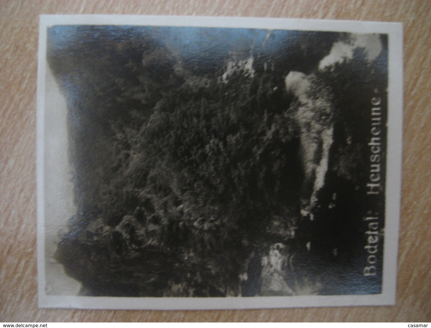 BODETAL Heuscheune Bilder Card Photo Photography (4x5,2 Cm) Harz Mountains GERMANY 30s Tobacco - Non Classificati