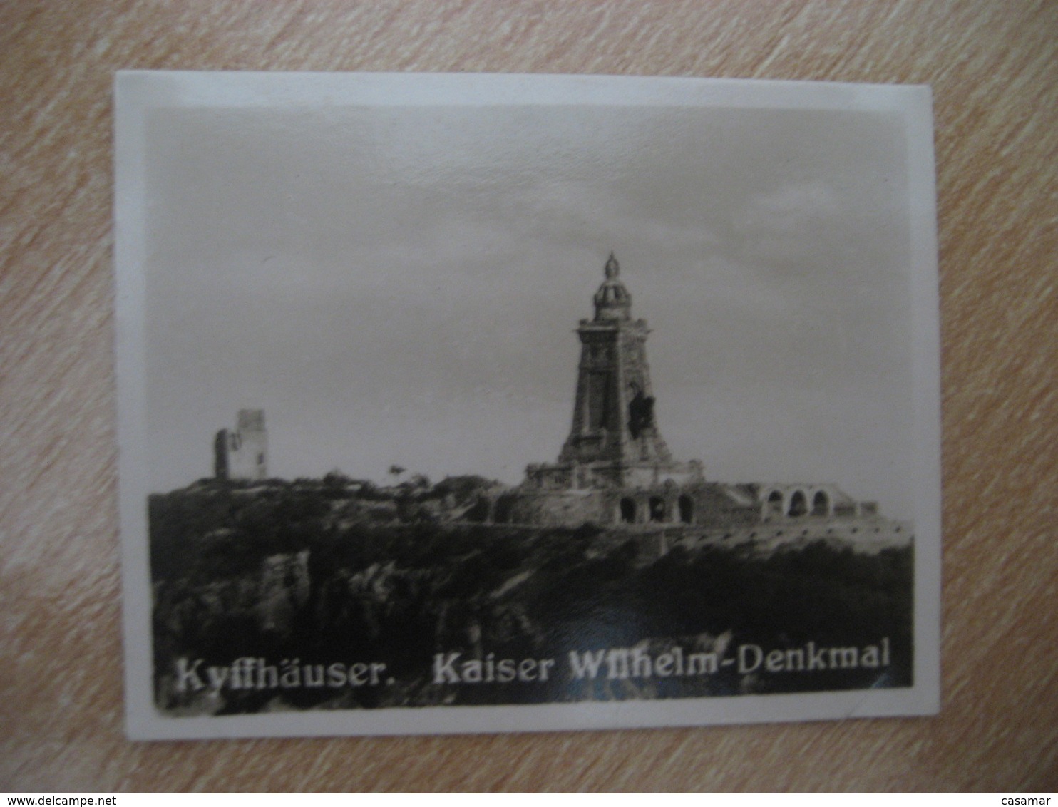 KYFFHAUSER Kaiser Wilhelm-Denkmal Bilder Card Photo Photography (4x5,2cm) Harz Mountains GERMANY 30s Tobacco - Non Classificati