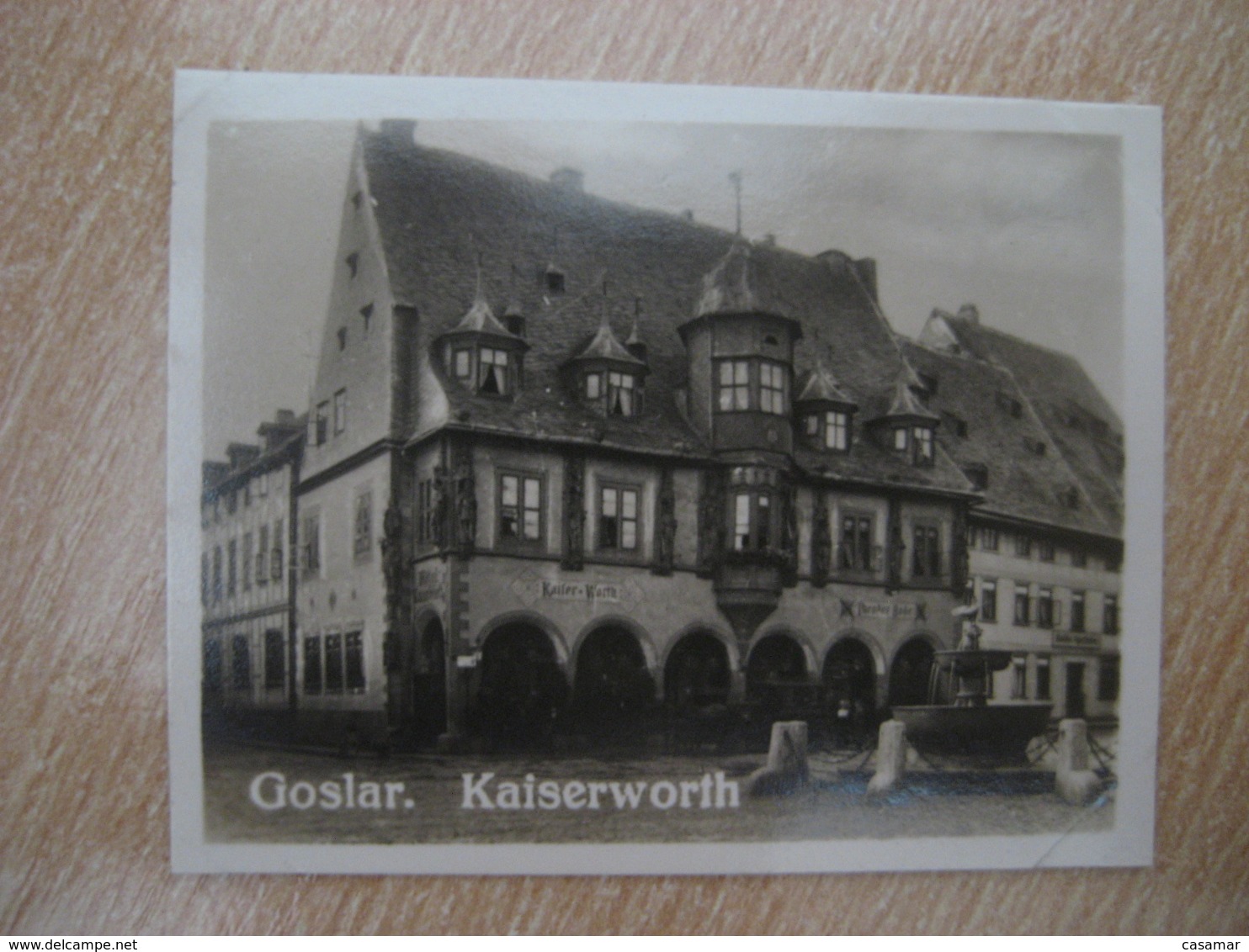 GOSLAR Kaiserworth Bilder Card Photo Photography (4x5,2cm) Harz Mountains GERMANY 30s Tobacco - Non Classés