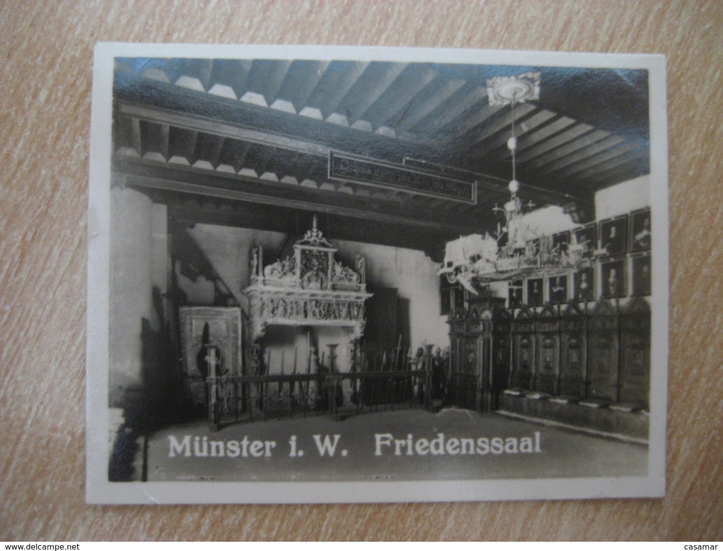 MUNSTER I.W. Friedenssaal Bilder Card Photo Photography (4x5,2cm) Westfalen Westfalia GERMANY 30s Tobacco - Non Classés