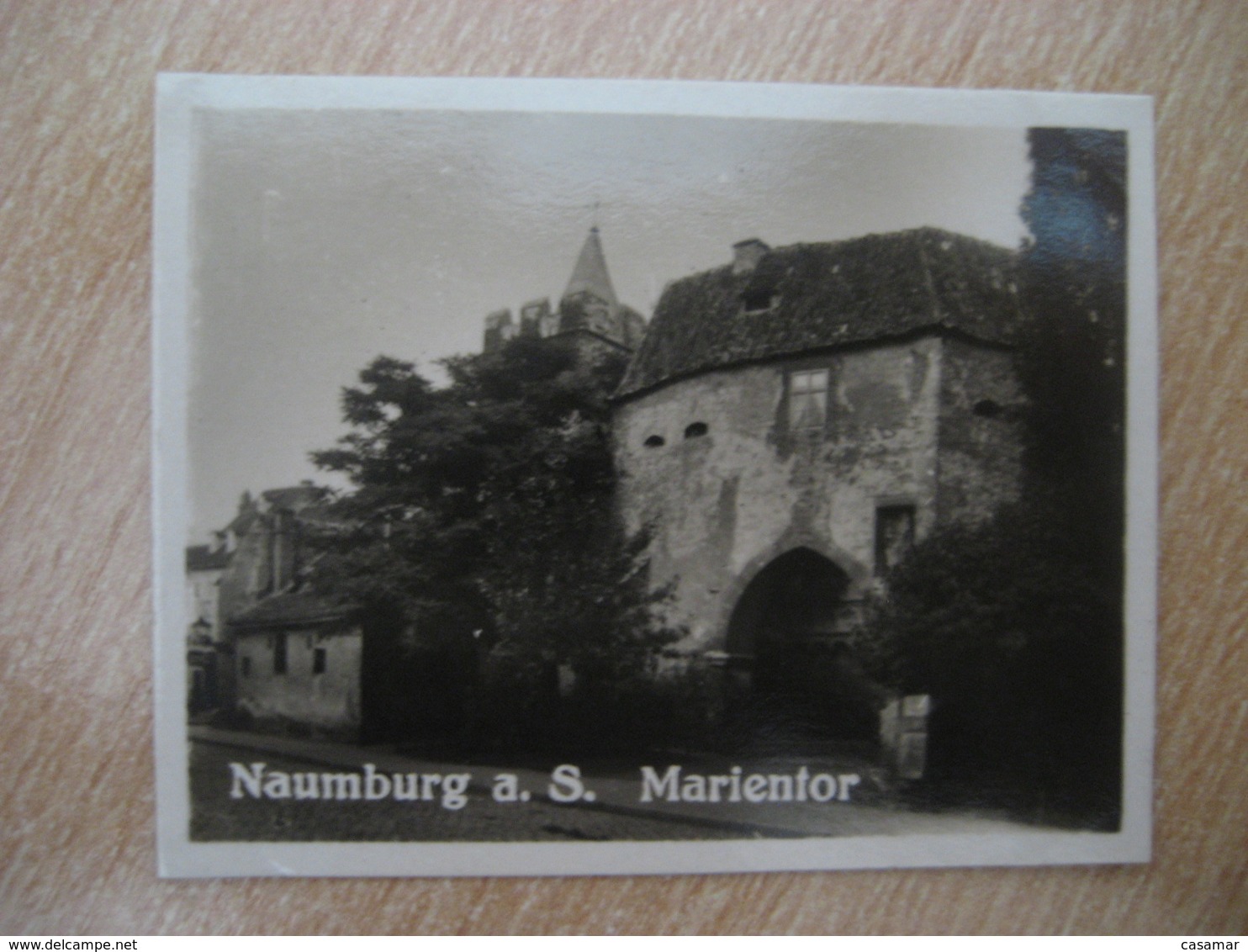 NAUMBURG A.S. Marientor Castle Bilder Card Photo Photography (4x5,2cm) Thuringen Thuringia GERMANY 30s Tobacco - Non Classés