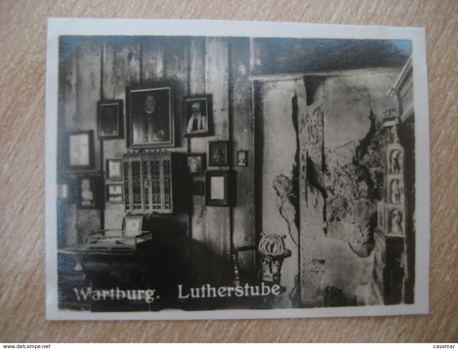 WARTBURG Lutherstube Eisenach Bilder Card Photo Photography (4x5,2cm) Thuringen Thuringia GERMANY 30s Tobacco - Non Classés