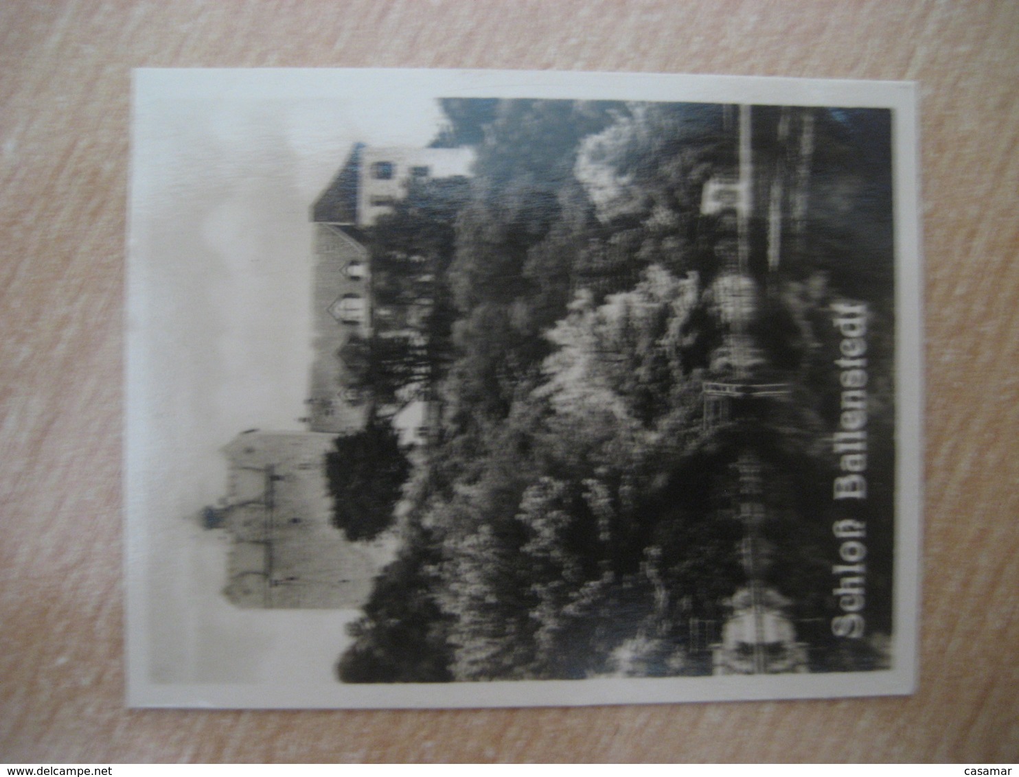 BALLENSTEDT Schloss Castle Bilder Card Photo Photography (4x5,2cm) Harz Mountains GERMANY 30s Tobacco - Non Classés