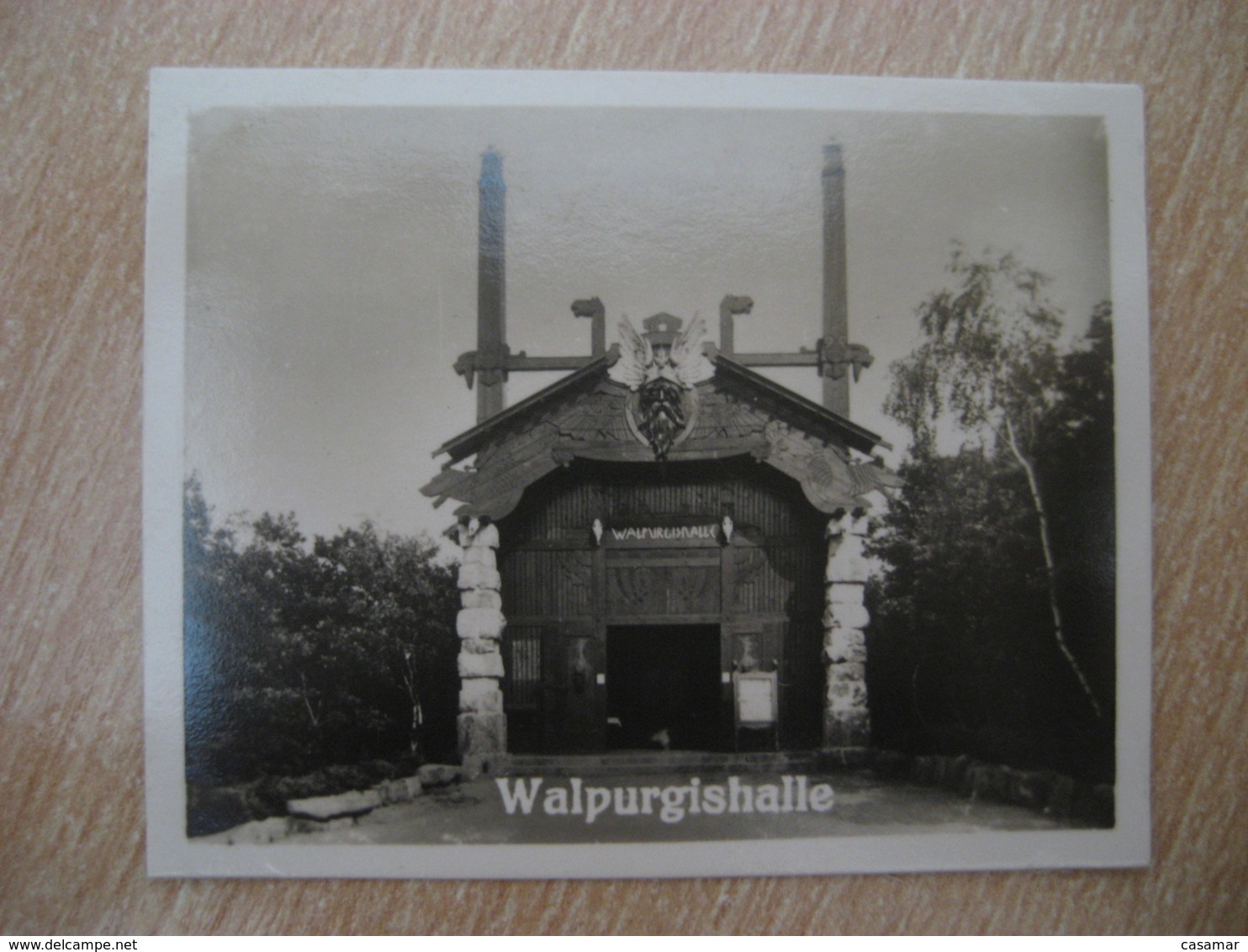 WALPURGISHALLE Bilder Card Photo Photography (4x5,2cm) Harz Mountains GERMANY 30s Tobacco - Non Classés