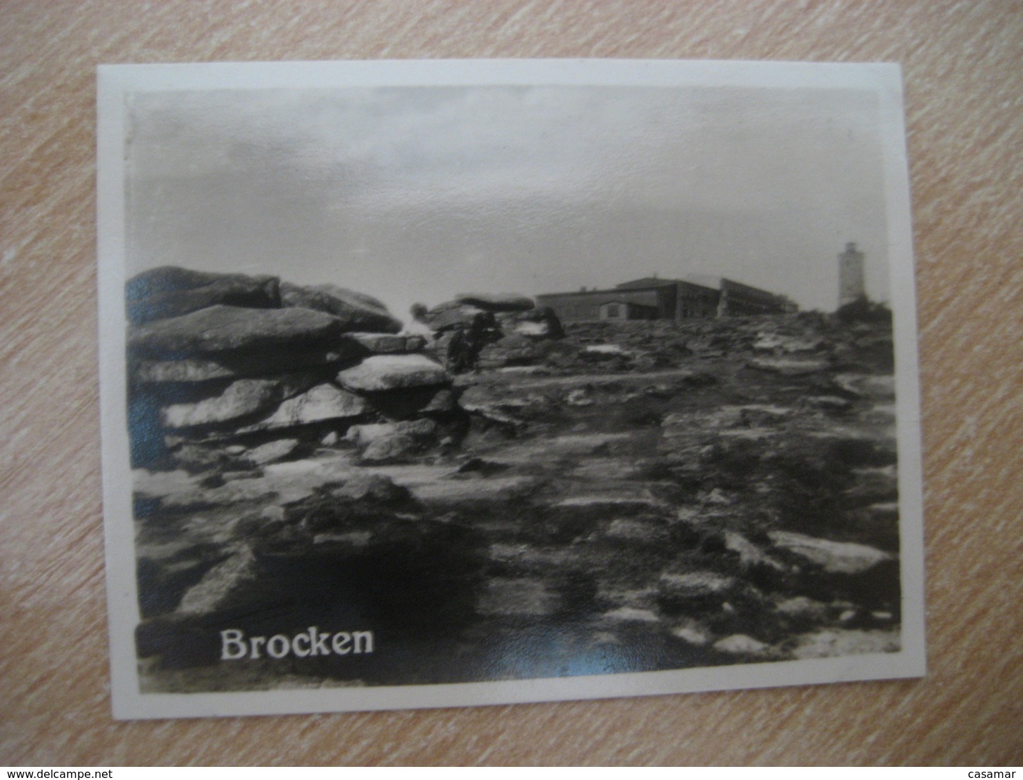 BROCKEN Bilder Card Photo Photography (4x5,2cm) Harz Mountains GERMANY 30s Tobacco - Non Classificati