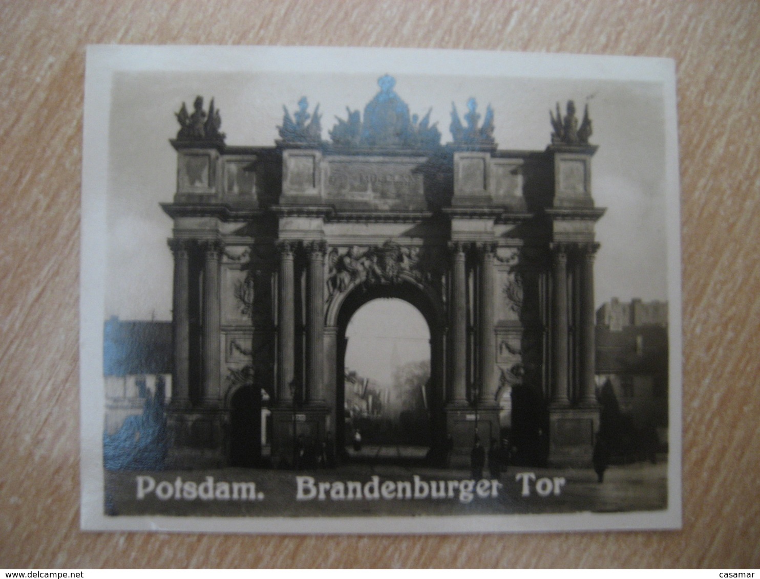 POTSDAM Bradenburger Tor Gate Bilder Card Photo Photography (4x5,2cm) Brandenburg GERMANY 30s Tobacco - Ohne Zuordnung