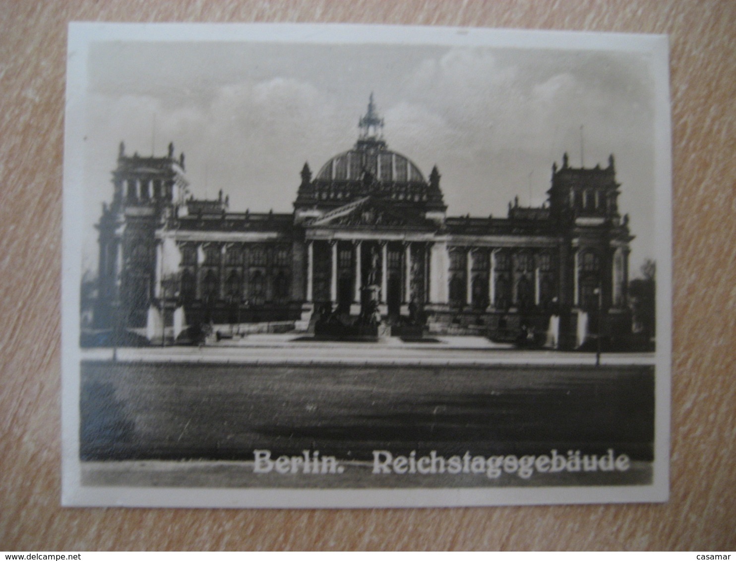 BERLIN Reichstagsgebaude Bilder Card Photo Photography (4x5,2cm) Brandenburg GERMANY 30s Tobacco - Non Classificati