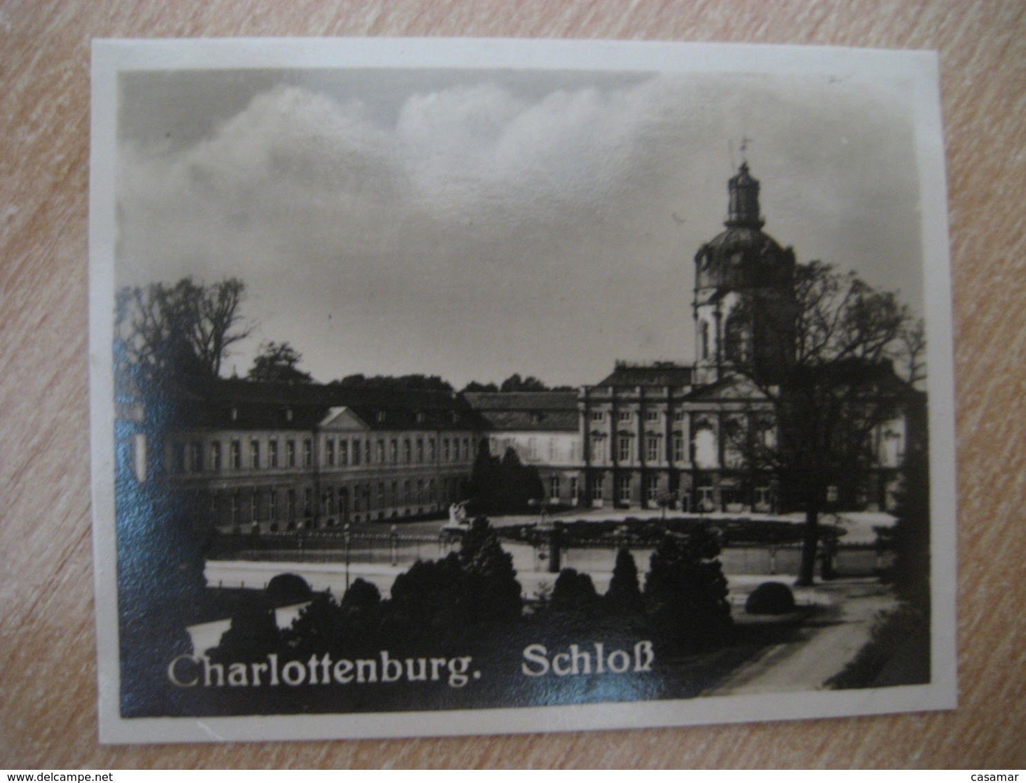 CHARLOTTENBURG Schloss Castle Bilder Card Photo Photography (4x5,2cm) Brandenburg GERMANY 30s Tobacco - Non Classificati