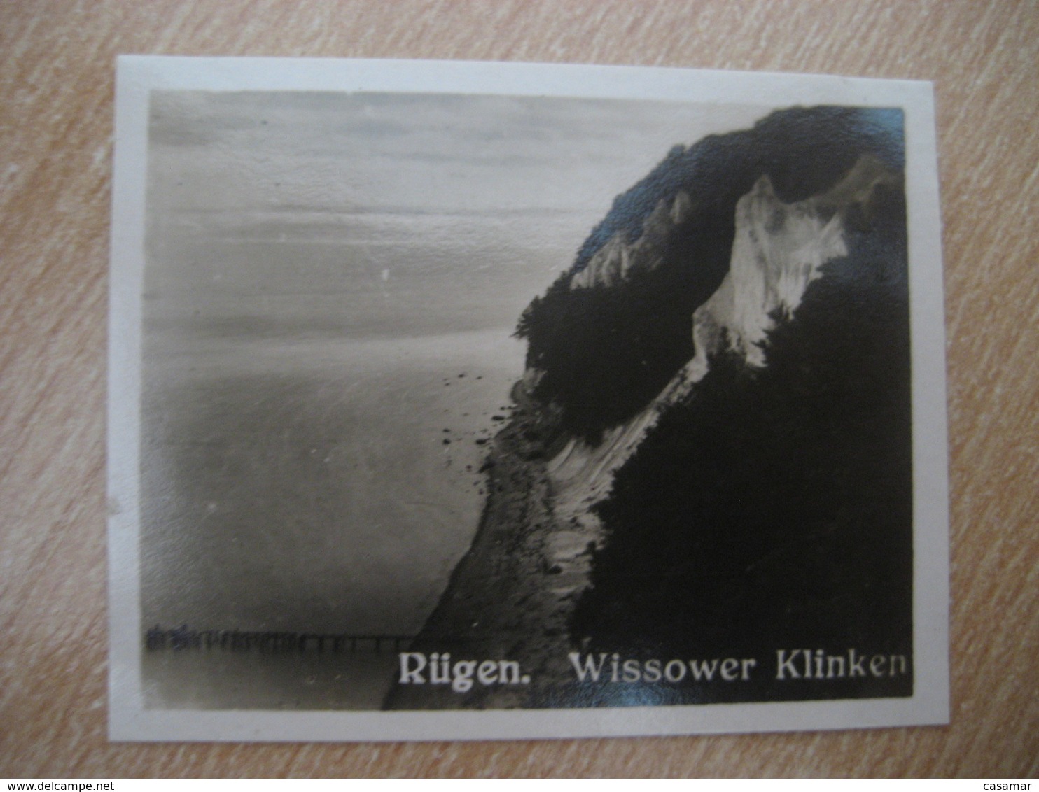 RUGEN Wissower Klinken Bilder Card Photo Photography (4x5,2cm) Deutsche Kuste Coast GERMANY 30s Tobacco - Non Classificati