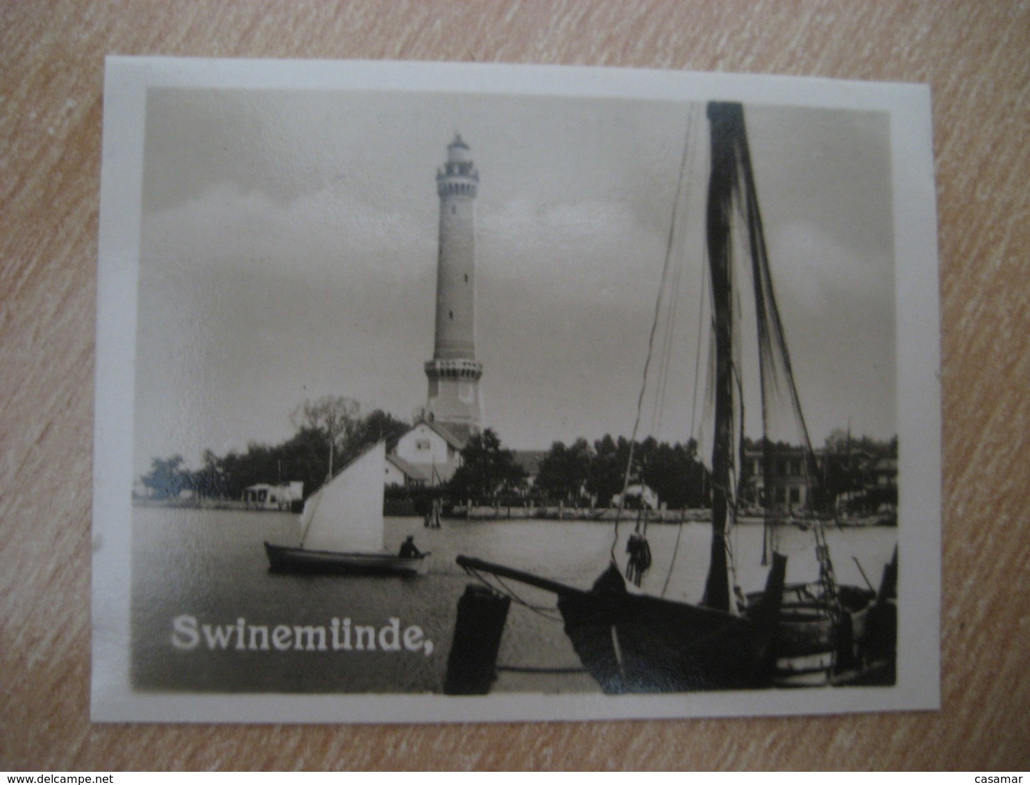 SWINEMUNDE Leuchtturm Lighthouse Phare Bilder Card Photo Photography (4x5,2cm) Deutsche Kuste Coast GERMANY 30s Tobacco - Ohne Zuordnung