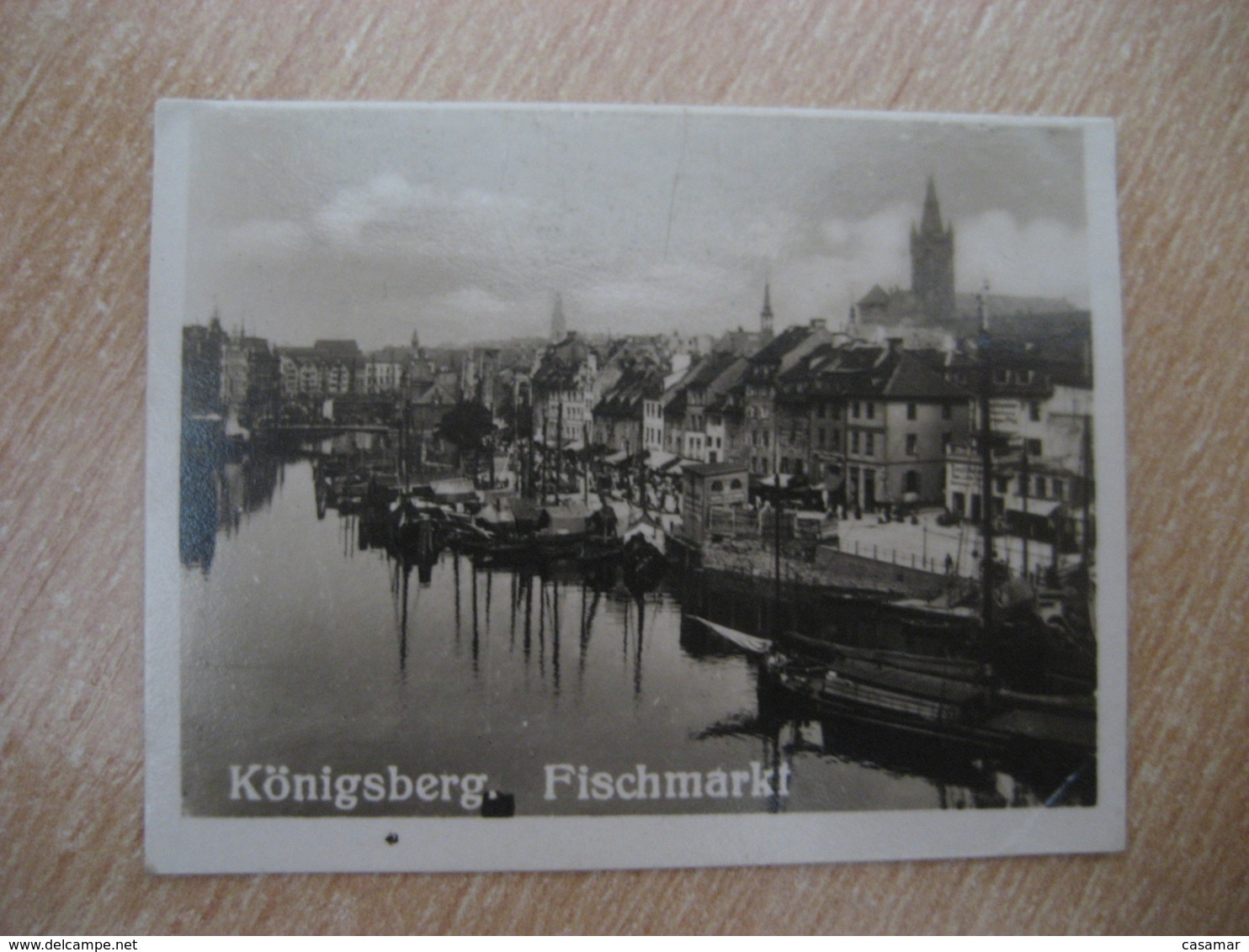 KONIGSBERG Fischmarkt Fish Fishing Bilder Card Photo Photography (4x5,2cm) Ostpreusen East Prussia GERMANY 30s Tobacco - Non Classificati