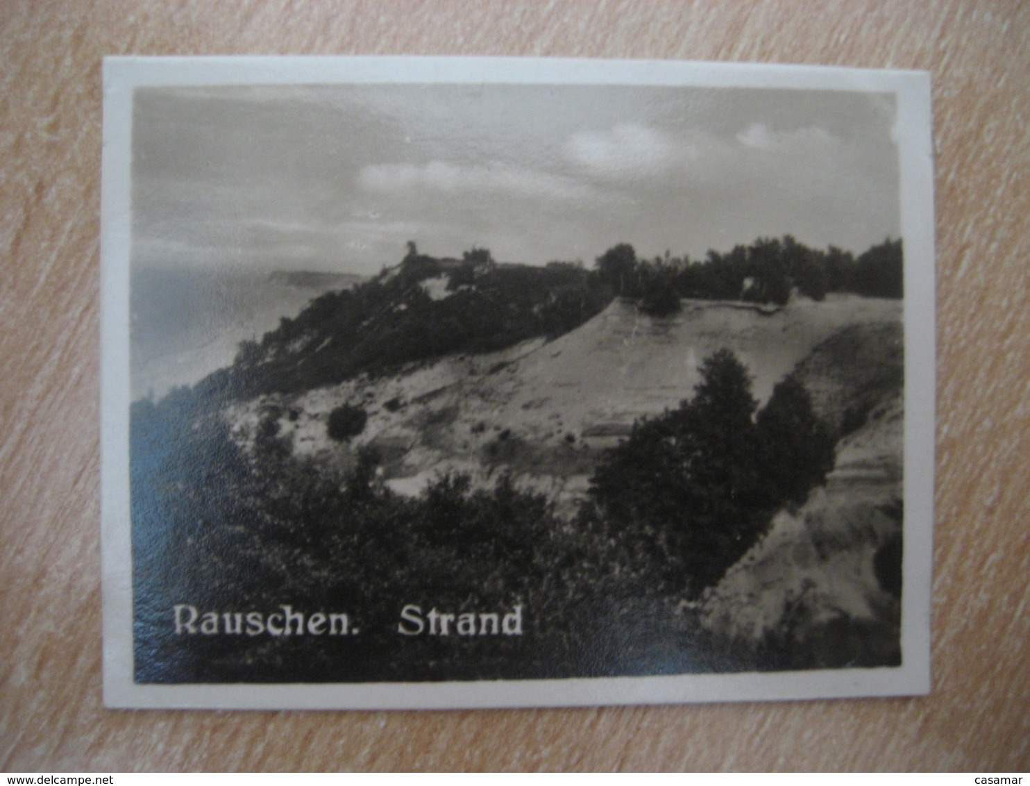 RAUSCHEN Strand Bilder Card Photo Photography (4x5,2cm) Ostpreusen East Prussia GERMANY 30s Tobacco - Non Classificati