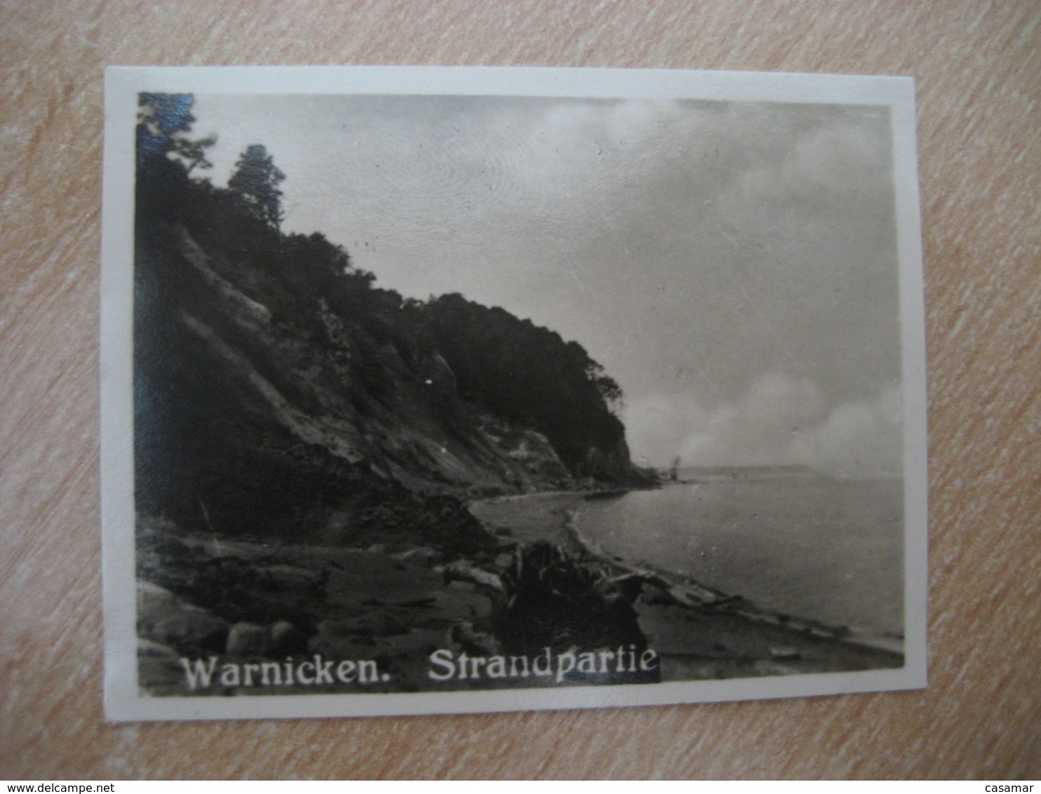 WARNICKEN Strandpartie Bilder Card Photo Photography (4x5,2cm) Ostpreusen East Prussia GERMANY 30s Tobacco - Non Classificati