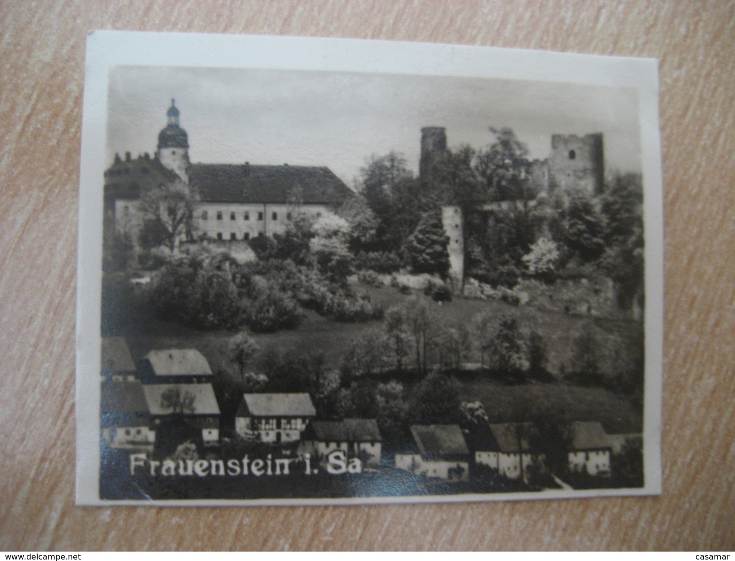 FRAUENSTEIN I. Sa. Erzg. Bilder Card Photo Photography (4x5,2cm) Sachsen Saxony GERMANY 30s Tobacco - Non Classificati