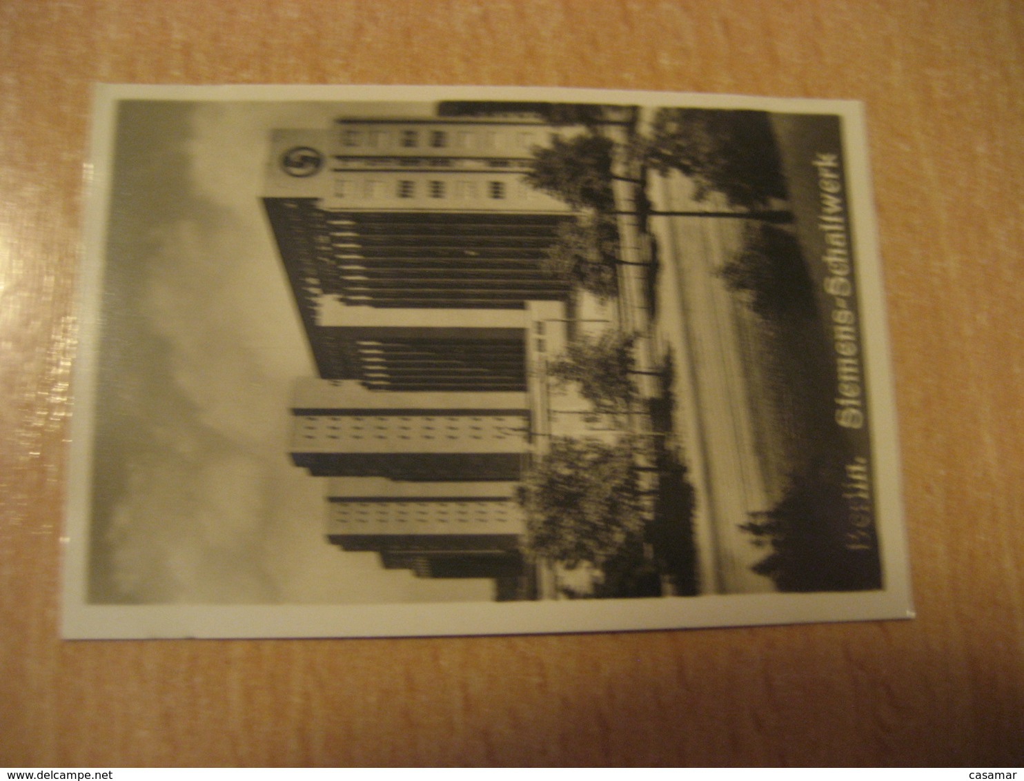 BERLIN Siemens Schaltwerk Bilder Card Photo Photography (4,3x6,3cm) Modern Buildings GERMANY 30s Tobacco - Ohne Zuordnung