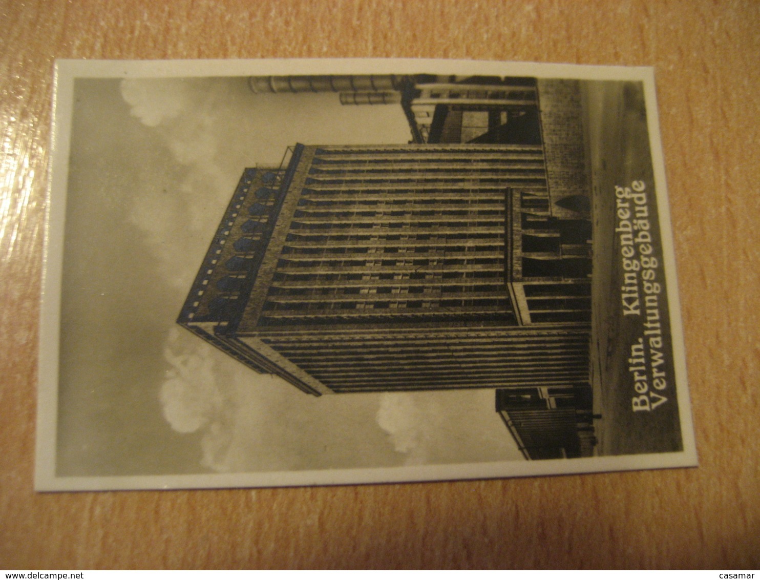 BERLIN Klingenberg Verwaltungsgebaude Bilder Card Photo Photography (4,3x6,3cm) Modern Buildings GERMANY 30s Tobacco - Ohne Zuordnung