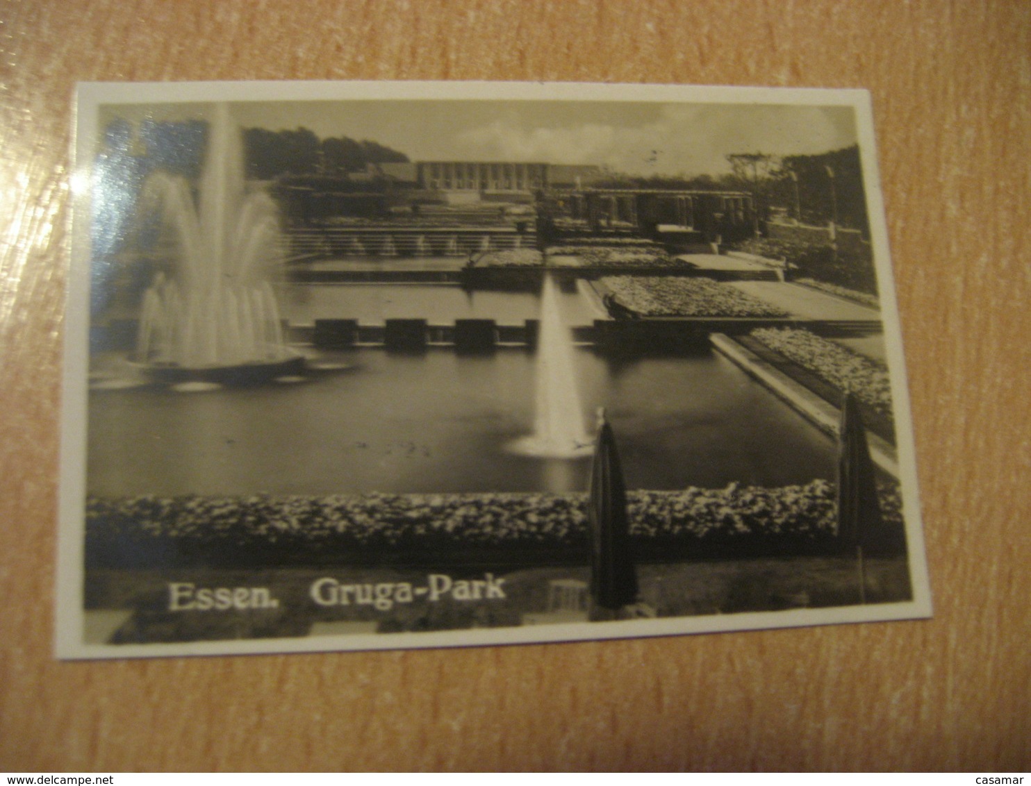 ESSEN Gruga-Park Bilder Card Photo Photography (4,3x6,3cm) Garden Gardens GERMANY 30s Tobacco - Ohne Zuordnung