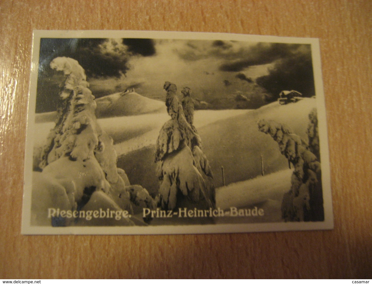 RIESENGEBIRGE Prinz-Heinrich-Baude Schneekoppe Bilder Card Photo Photography (4,3x6,3cm) GERMANY 30s Tobacco - Ohne Zuordnung