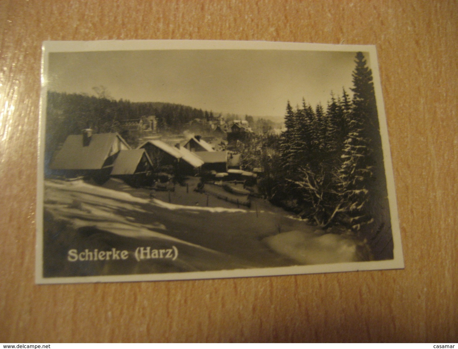 SCHIERKE Harz Bilder Card Photo Photography (4,3x6,3cm) GERMANY 30s Tobacco - Ohne Zuordnung