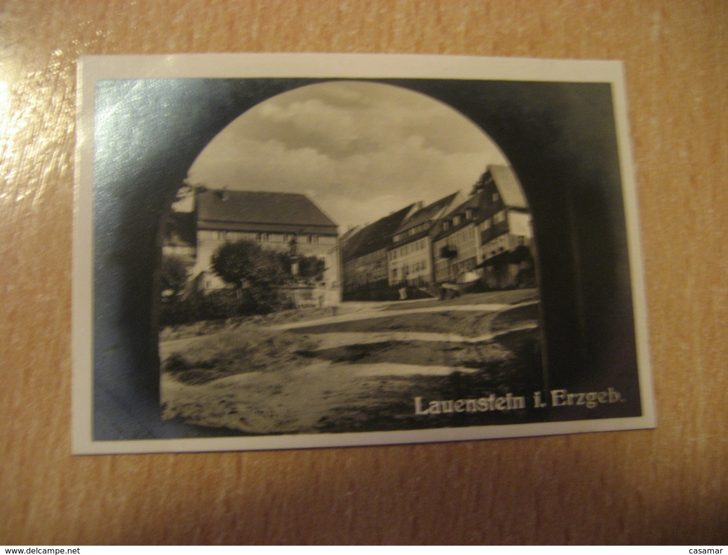 LAUENSTEIN I. Erzgeb. Bilder Card Photo Photography (4,3x6,3cm) Erzgebirge Mountains GERMANY 30s Tobacco - Ohne Zuordnung