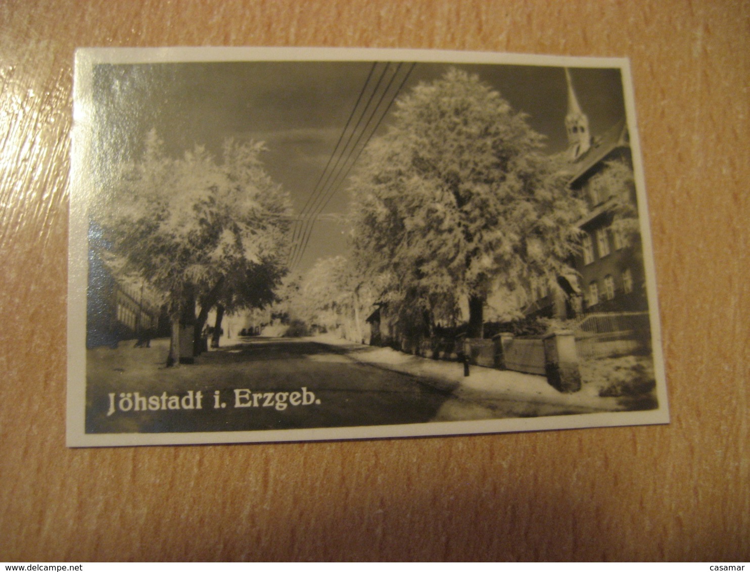 JOHSTADT I. Erzgeb. Bilder Card Photo Photography (4,3x6,3cm) Erzgebirge Mountains GERMANY 30s Tobacco - Ohne Zuordnung