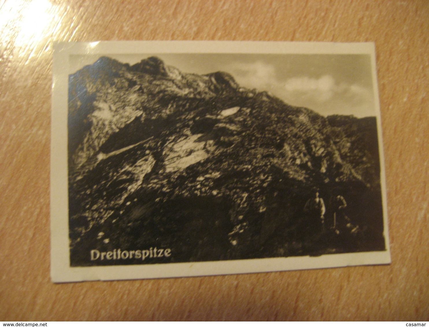 DREITORSPITZE Mountain Bilder Card Photo Photography (4,3x6,3cm) Alpen Alps Alpes Mountains GERMANY 30s Tobacco - Ohne Zuordnung