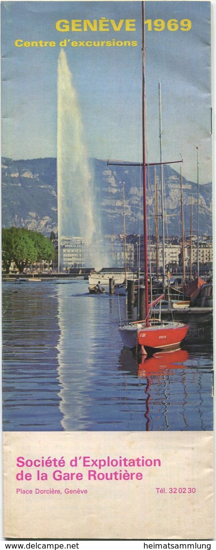 Schweiz - Geneve 1969 Centre D'excursions - 16 Seiten Mit Vielen Abbildungen Wissenswertes Und Werbung Rund Um Genf - Dépliants Turistici