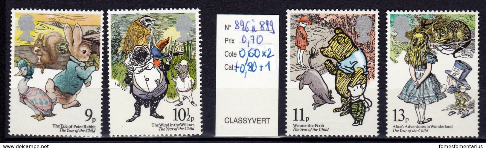 4 Timbres Neufs** N° 896 à 899 - Nuovi