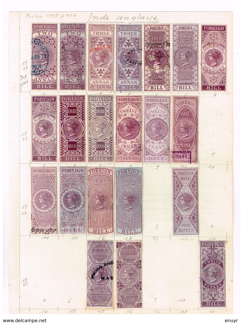 Indes Britanniques. Foreign Bill 1861. Old Revenues Anciens Timbres Fiscaux. Ancienne Collection. Old Collection. - Unused Stamps