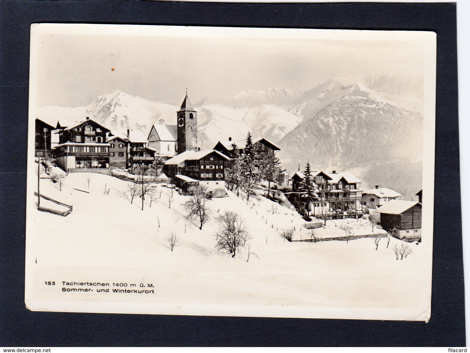 90949     Svizzera,   Tschiertschen U. M.  Sommer- Und Winterkurort,  VGSB - Tschiertschen