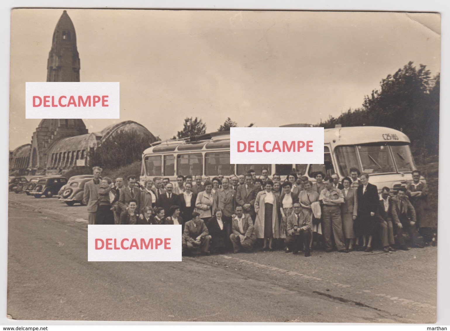 FOTO STADSPERSONEEL IEPER OP REIS NAAR VERDUN 1954 - Personnes Anonymes