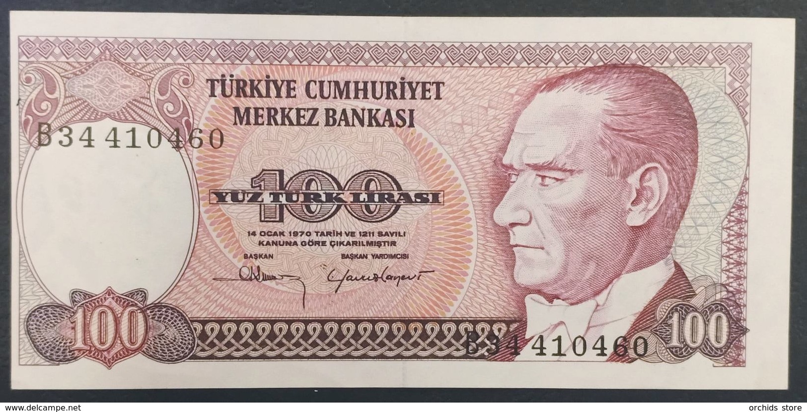 AF - Turkey Banknote 1984 100 LIRAS UNC B34 410460 - Turquie