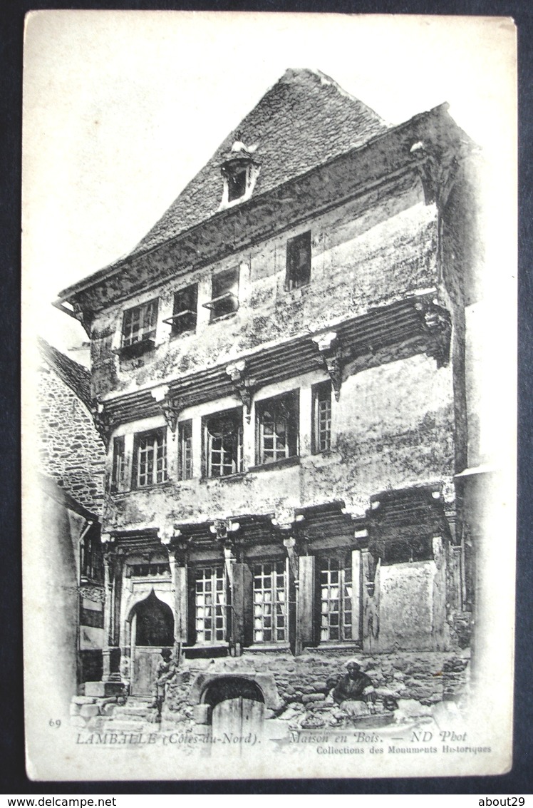 CPA 22 LAMBALLE - Maison En Bois - Collection Des Monuments Historiques Précurseur - Réf. H 09 - Lamballe