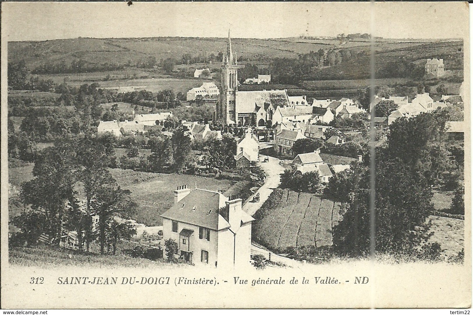 ( SAINT JEAN DU DOIGT  )( 29 FINISTERE ) VUE GENERALE DE LA VALLEE - Saint-Jean-du-Doigt