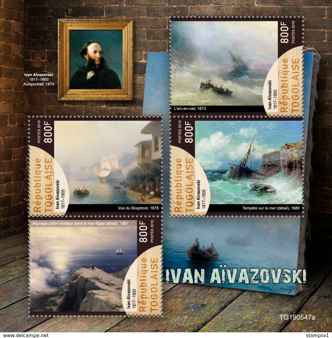 Togo. 2019 Ivan Aivazovsky. (0547a)  OFFICIAL ISSUE - Autres & Non Classés