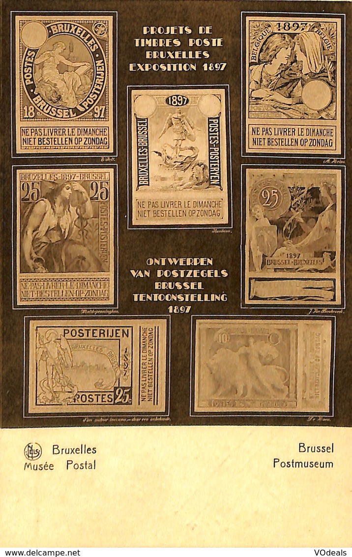 CPA - Belgique - Brussels - Bruxelles - Musée Postal - Musées