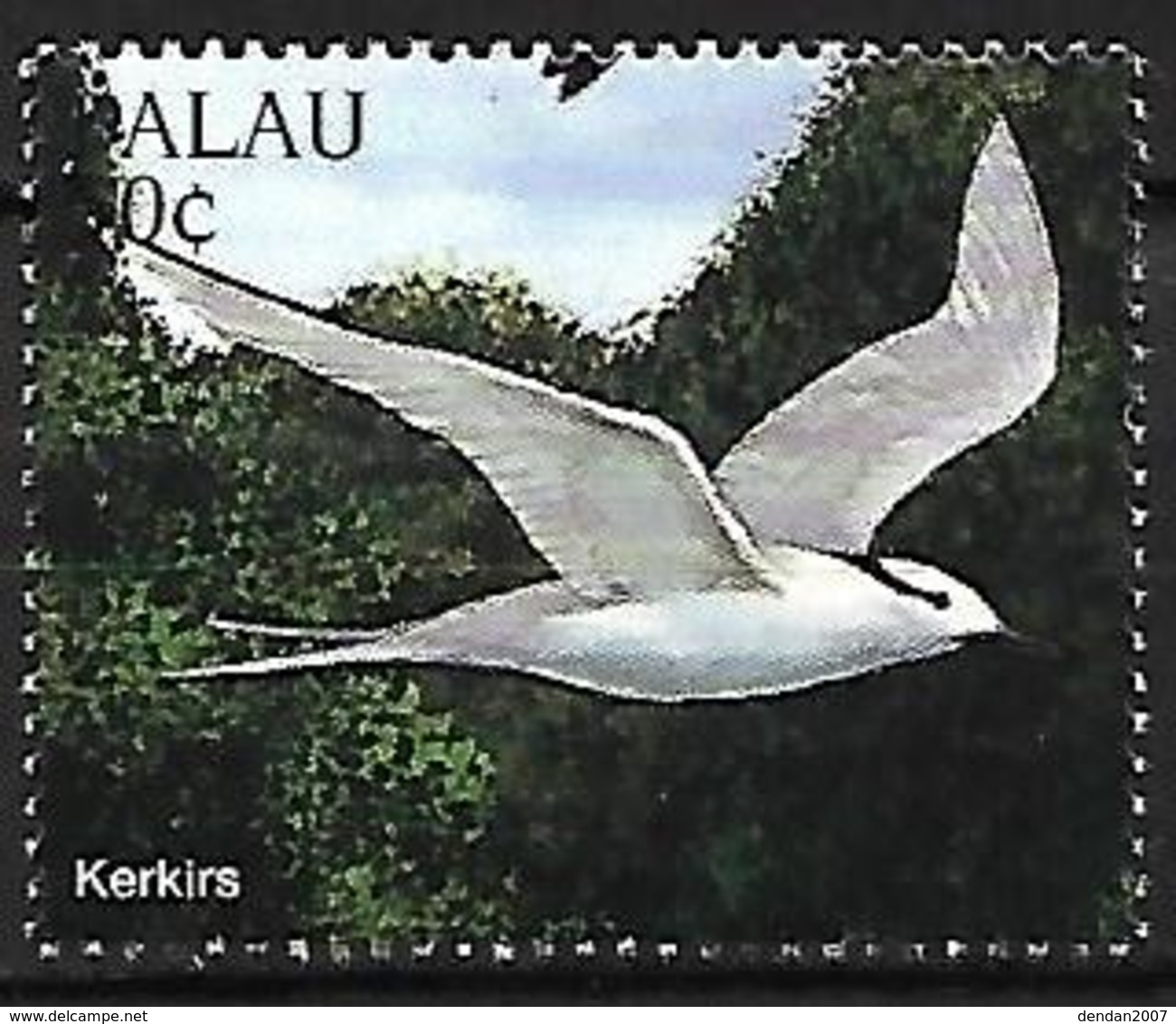 PALAU - MNH 1996 - (name Of The Bird In The Laguage Of Palau) -       Black-naped Tern  -  Sterna Sumatrana - Meeuwen