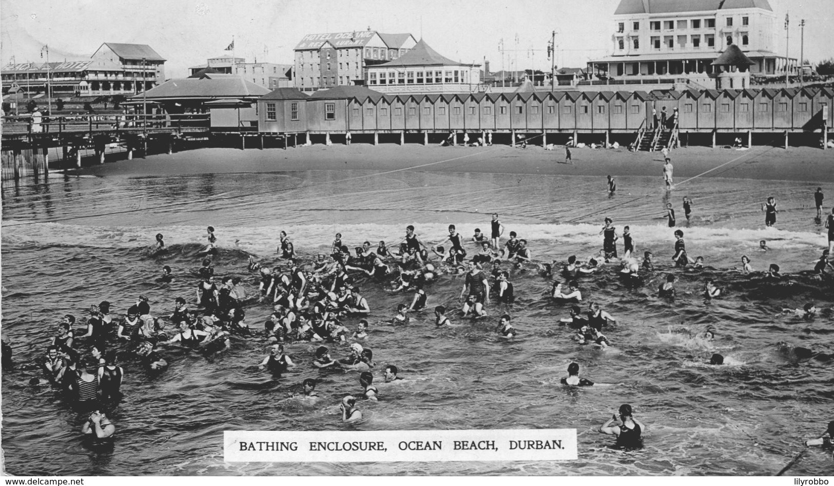 SOUTH AFRICA -  RPPC Bathing Enclosure Ocean Beach DURBAN - Afrique Du Sud