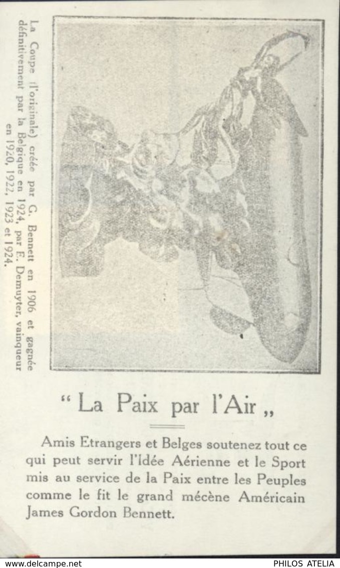 Air Union Belgica Commémoration 4ème épreuve Ve Coupe Gordon Bennett Lwow 3 9 30 Avion Bruxelles Lwow Ballon Belgica - Autres & Non Classés